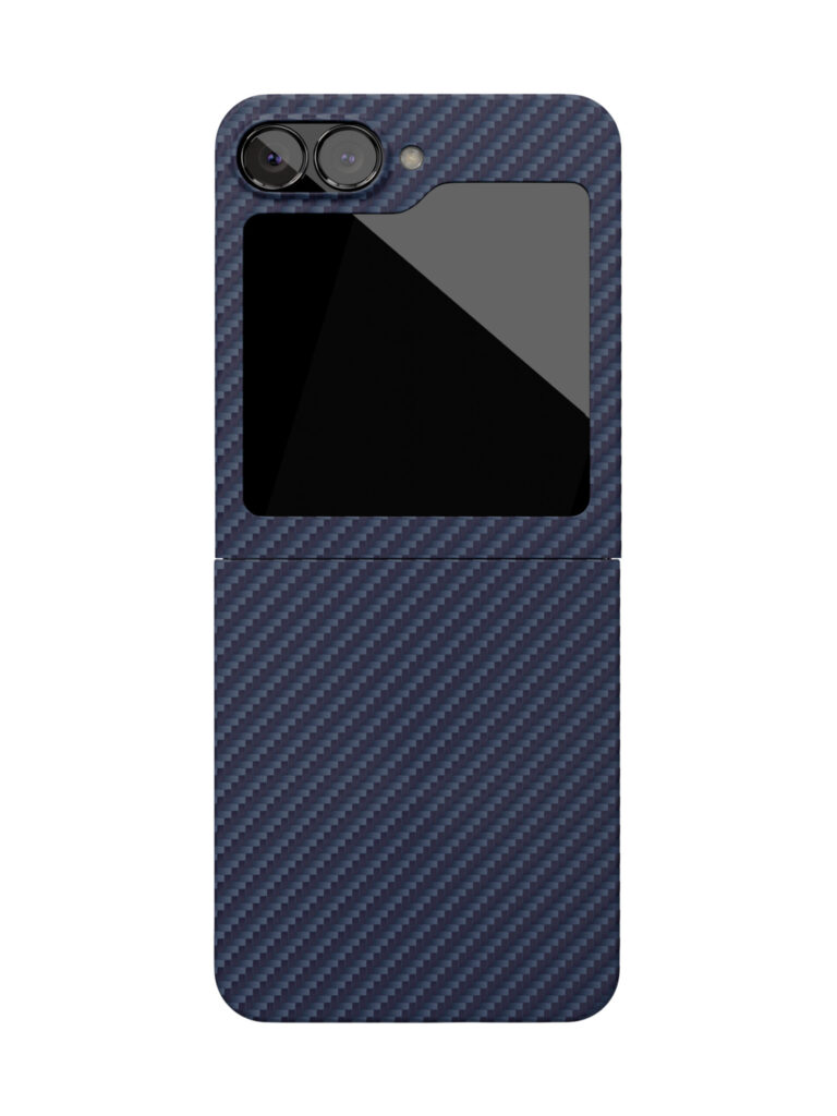 Case VLP Kevlar Case with MagSafe for Samsung Z Flip 6/7 FE, dark blue