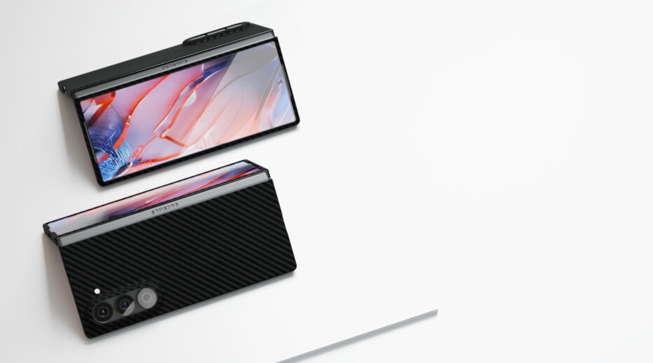 Чехол защитный VLP Kevlar Case с MagSafe для Samsung Z Flip 6/7 FE, темно-синий