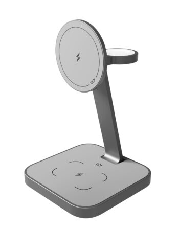 Беспроводное зарядное устройство VLP Unity Power 3in1 для Apple, серый космос