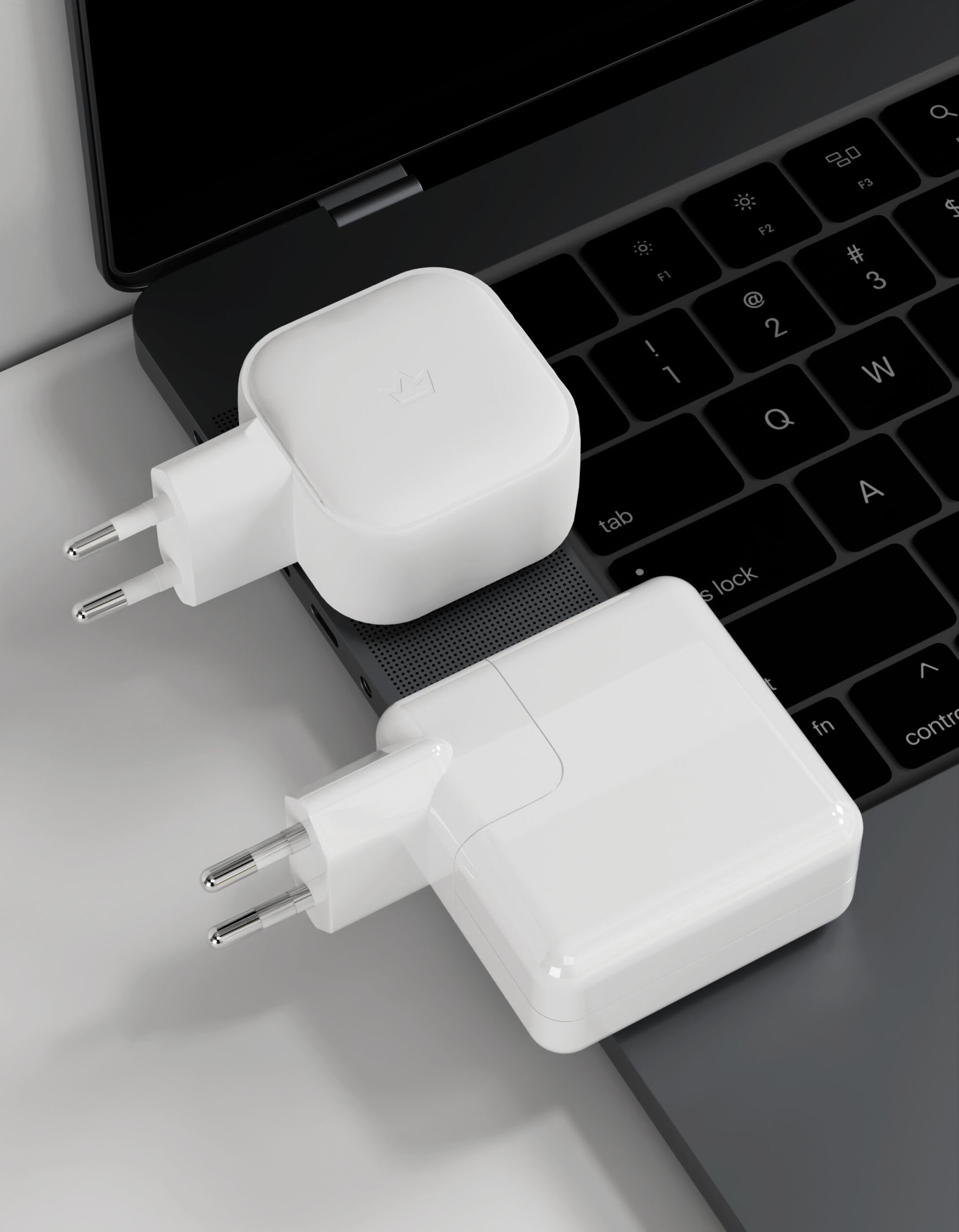Сетевое зарядное устройство VLP G-Charge 45Вт USB-C+USB-C, PD, QC, белый