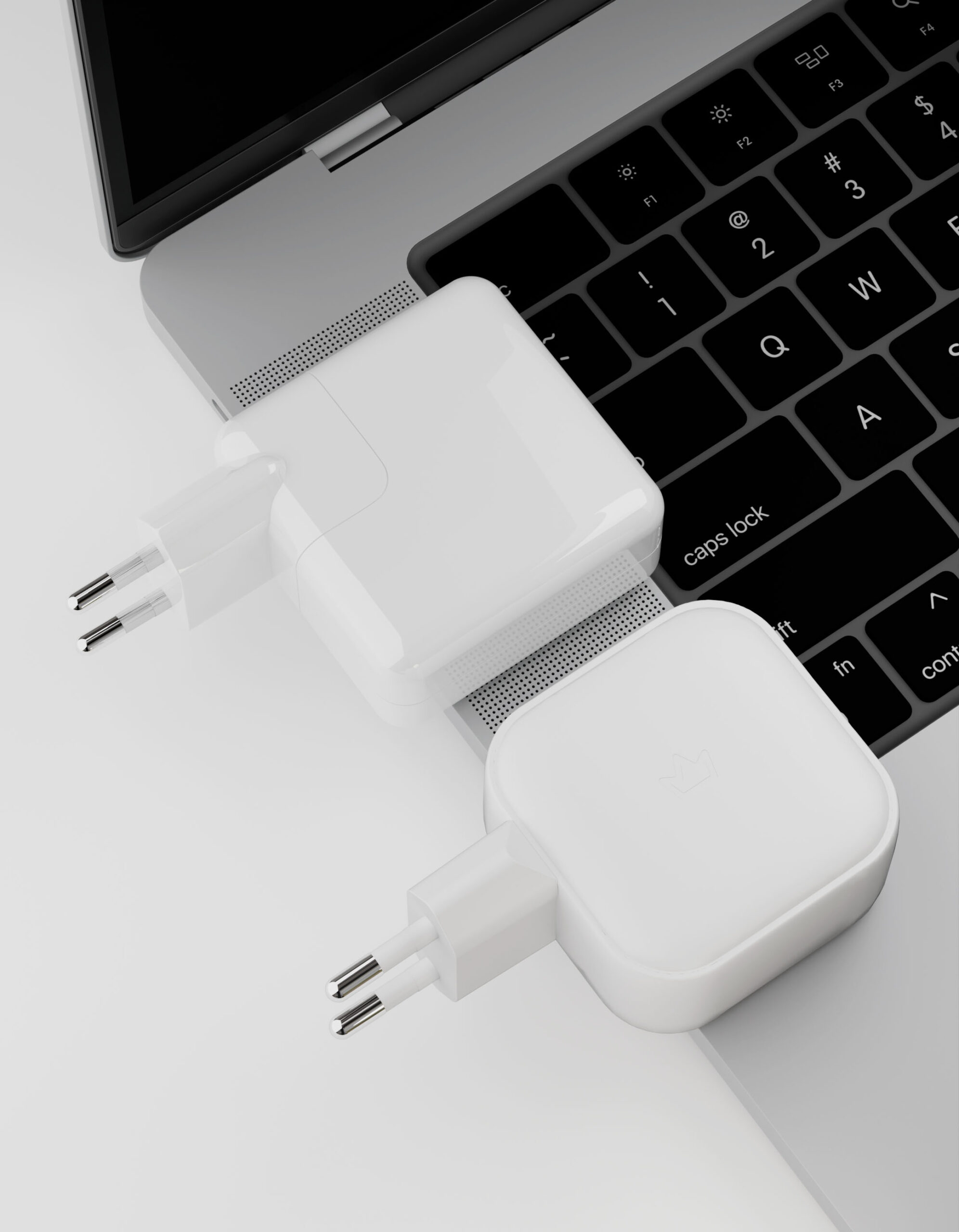 Сетевое зарядное устройство VLP G-Charge 65Вт USB-C+USB-C+USB-A, PD, QC, белый
