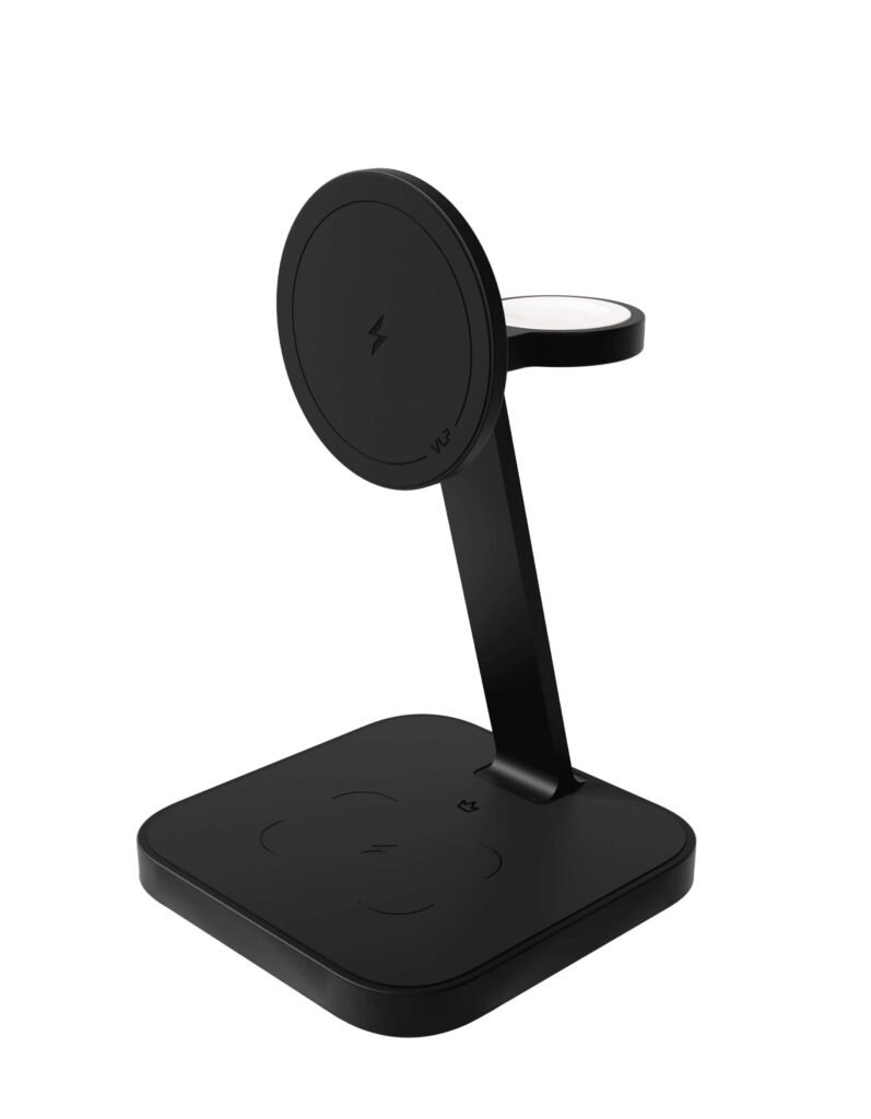 Wireless charger VLP Unity Power 3in1 for Apple, black titanium