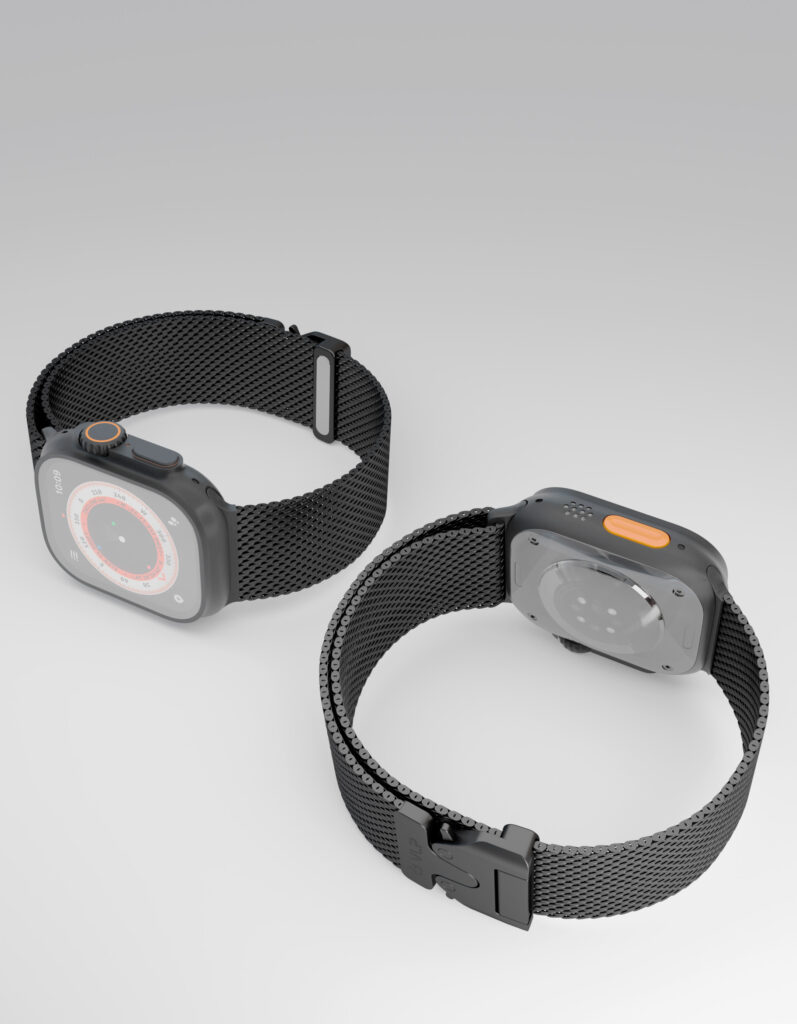 Stainless steel strap VLP Milanese Band Pro for Apple Watch 42/44/45 мм, black