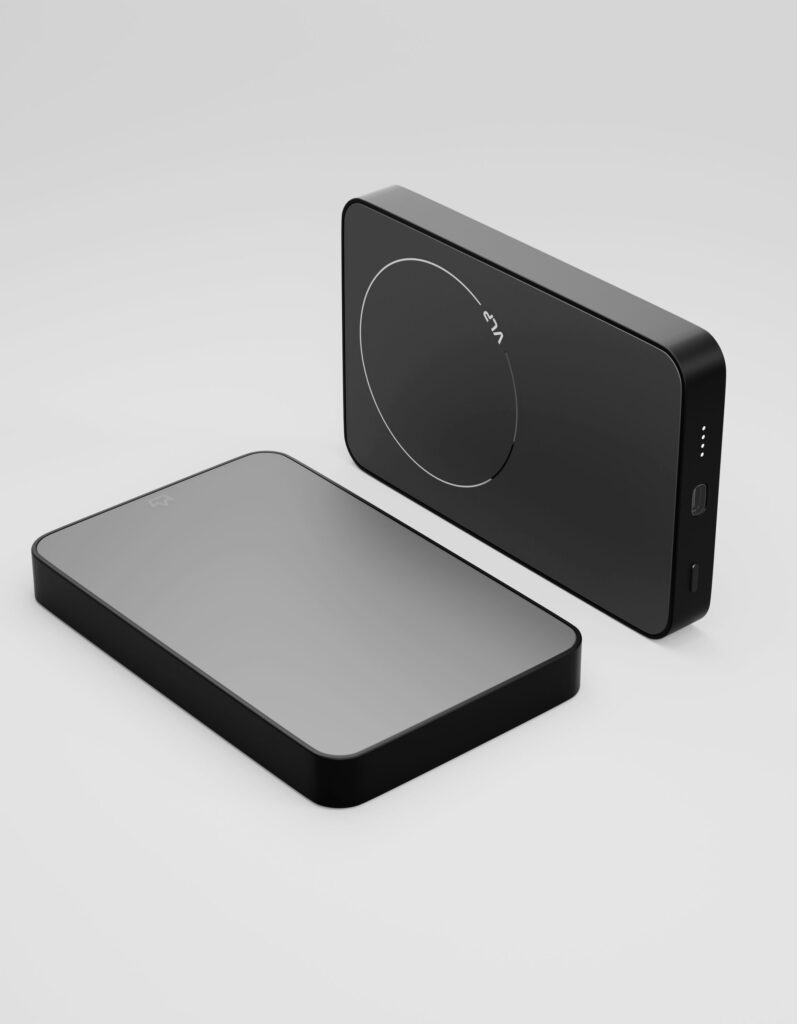 Powerbank VLP Diamond Energy MagSafe, qi2, 10000 mah, usb-c, black titanium