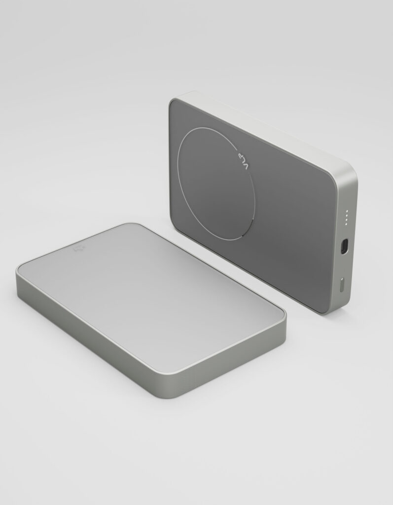 Powerbank VLP Diamond Energy MagSafe, qi2, 10000 mah, usb-c, natural titanium