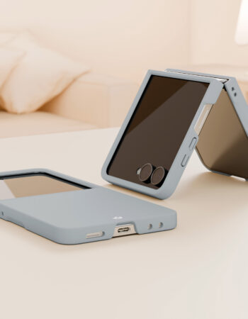 Чехол защитный VLP Flex Case с MagSafe для Samsung Z Flip 7, серый