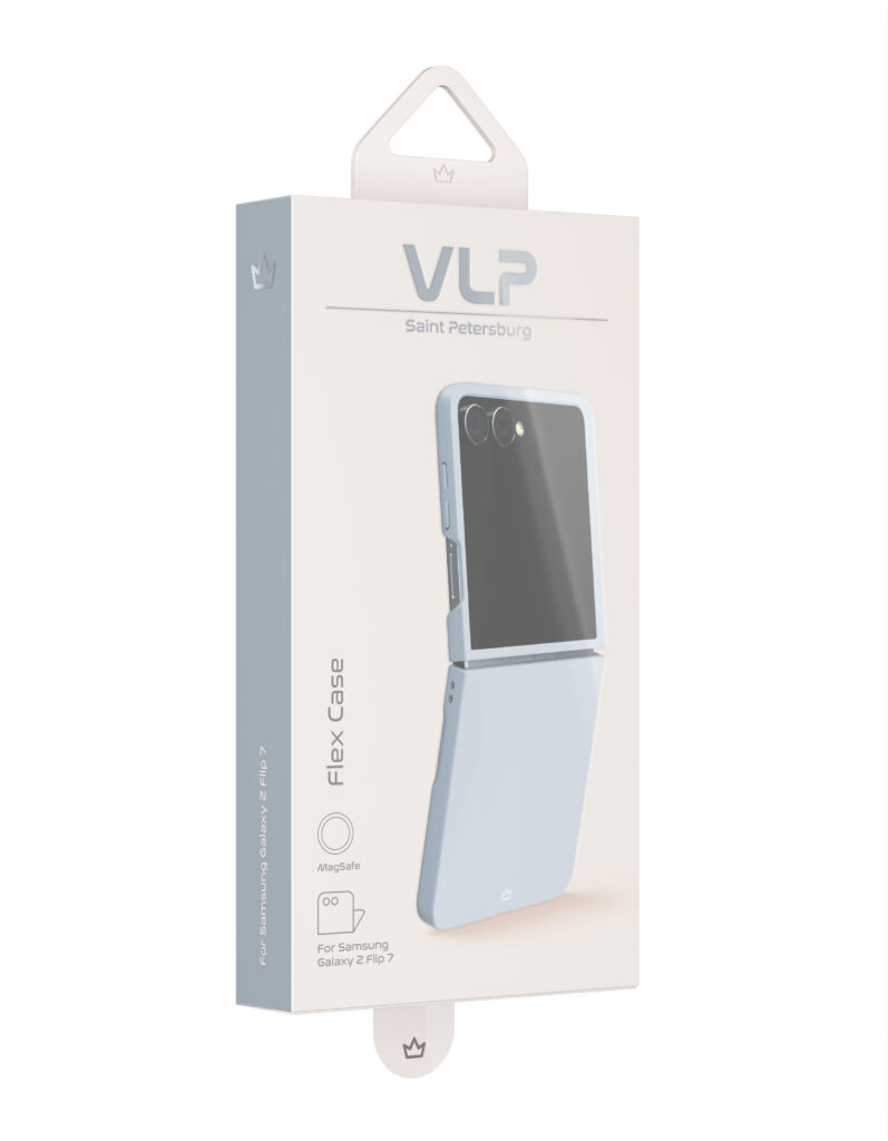 Case VLP Flex Case with MagSafe for Samsung Z Flip 7, steel gray
