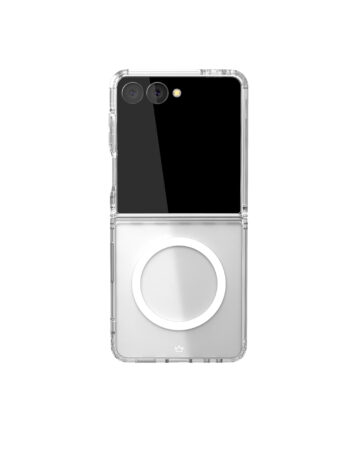 Чехол защитный VLP Crystal Case с MagSafe для Samsung Z Flip 7, прозрачный