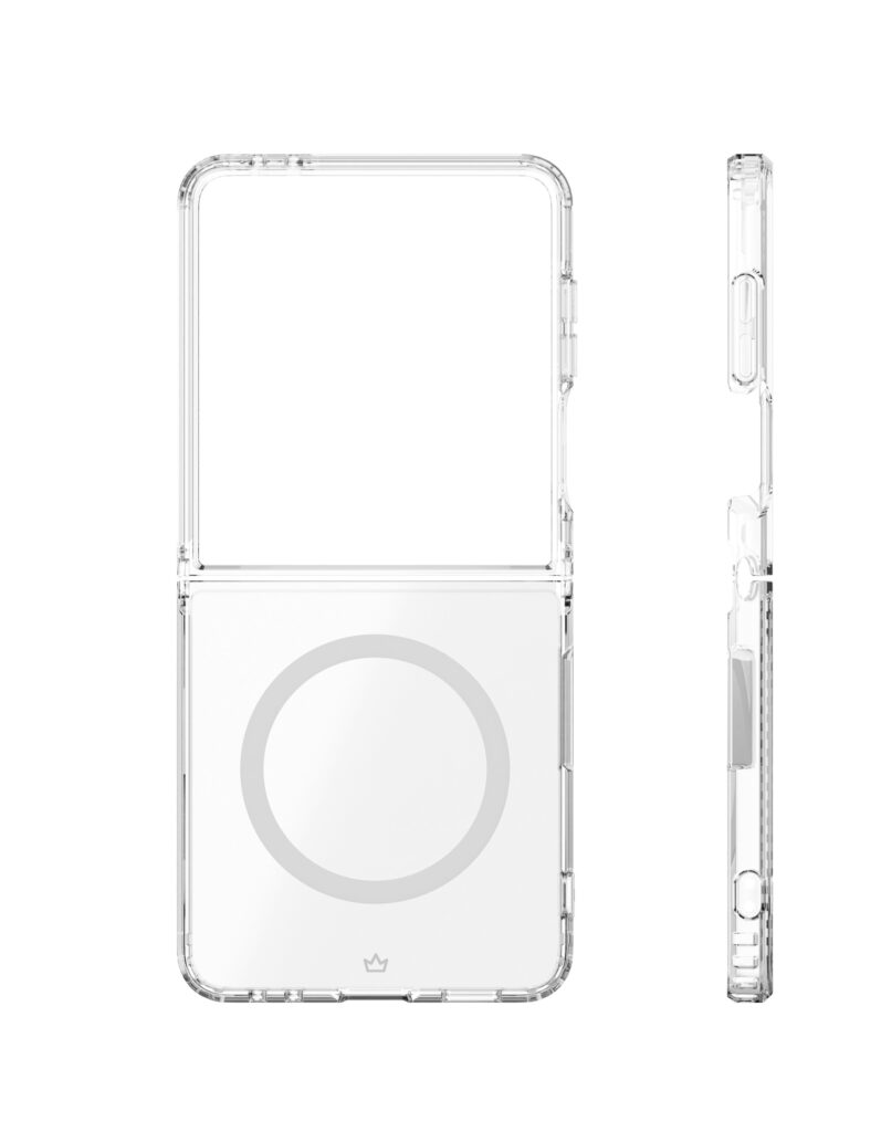 Case VLP Crystal Case with MagSafe for Samsung Z Flip 7, transparent