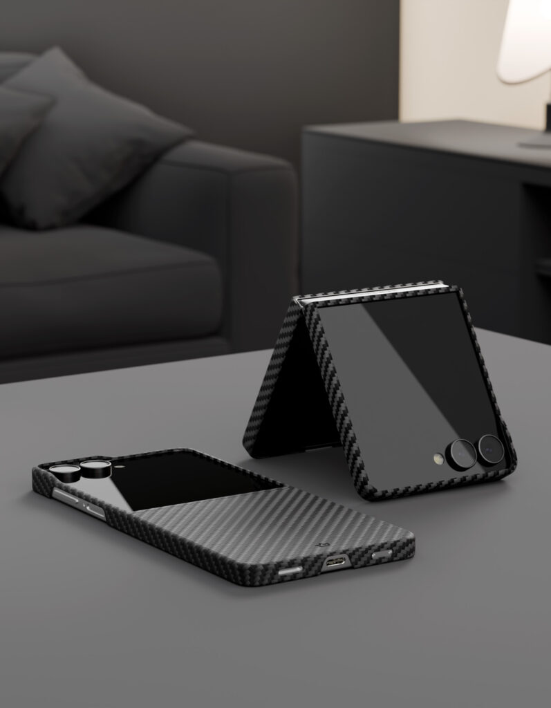 Case VLP Kevlar Case with MagSafe for Samsung Z Flip 7, black