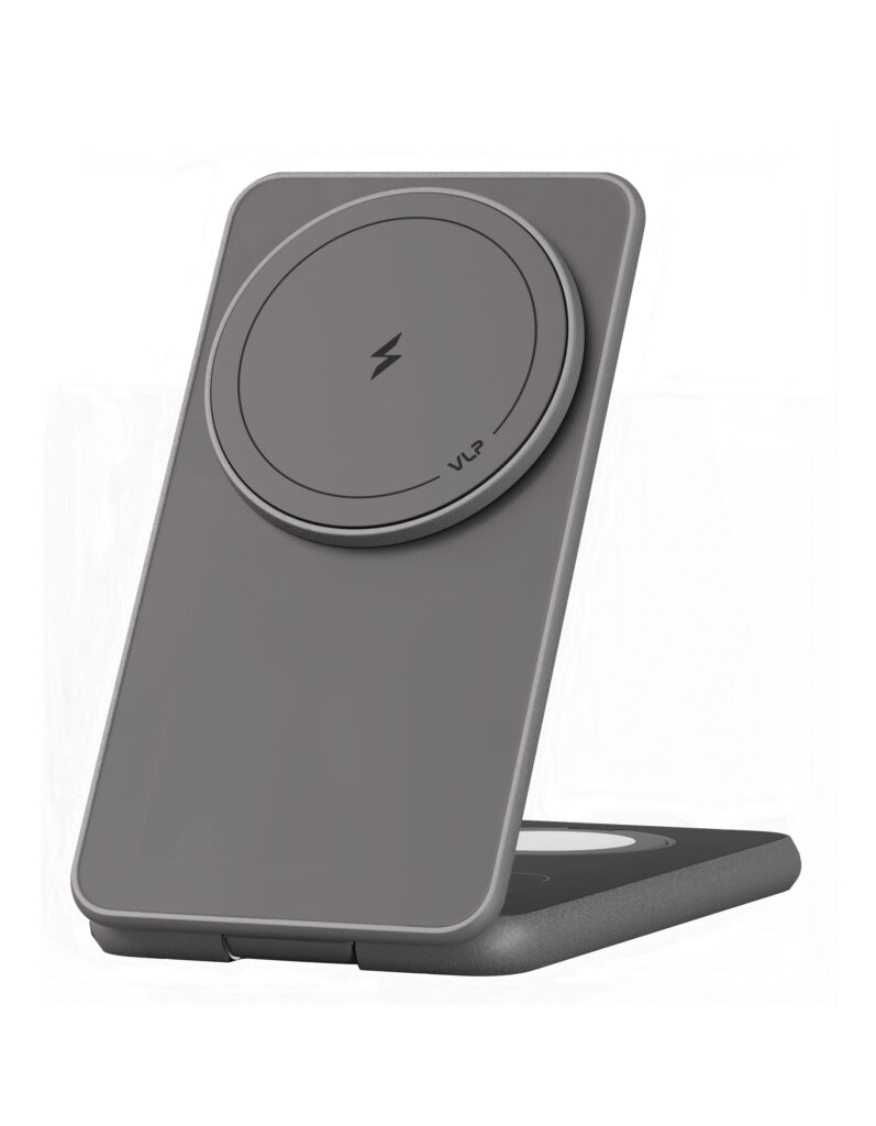 Wireless charger VLP Alum Power Pro for Apple, natural titanium