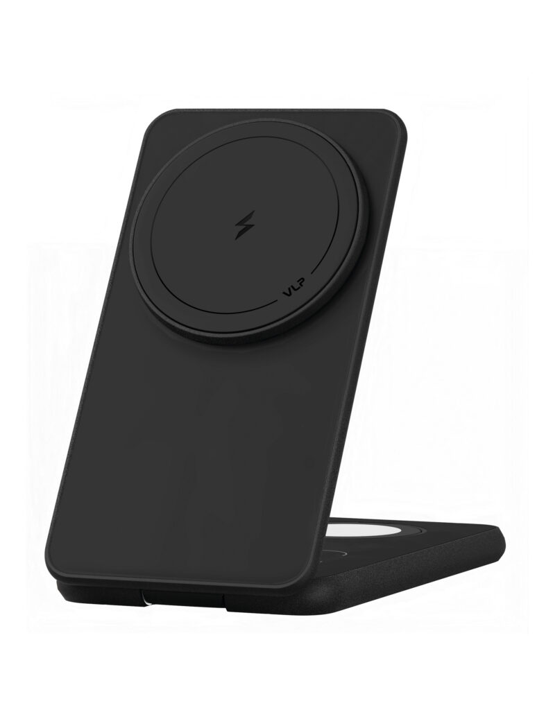 Wireless charger VLP Alum Power Pro for Apple, black titanium