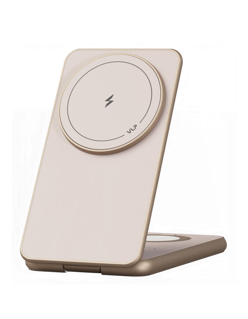 Wireless charger VLP Alum Power Pro for Apple, dust titanium