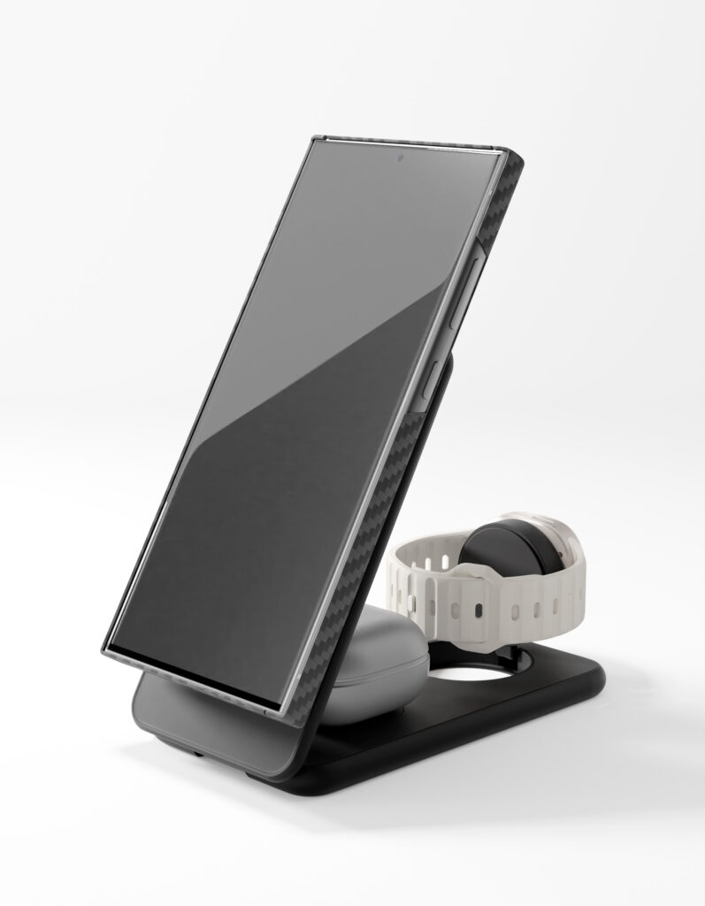 Wireless charger VLP Alum Power Pro for Samsung, black