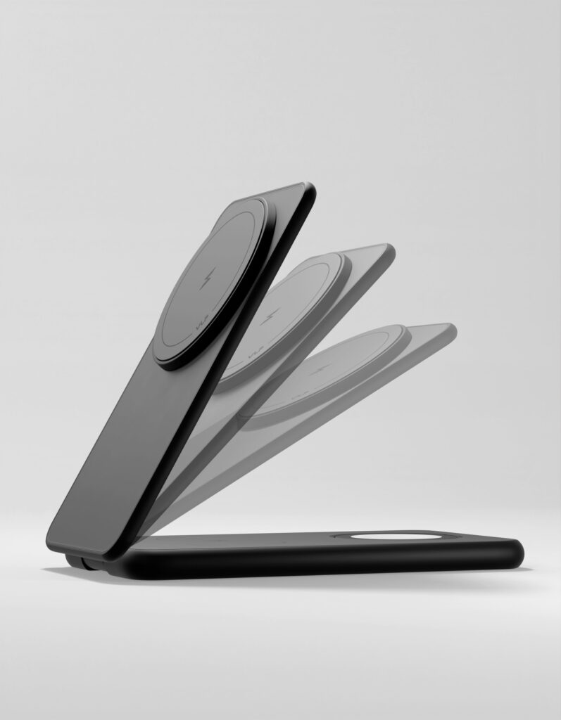 Wireless charger VLP Alum Power Pro for Apple, black titanium