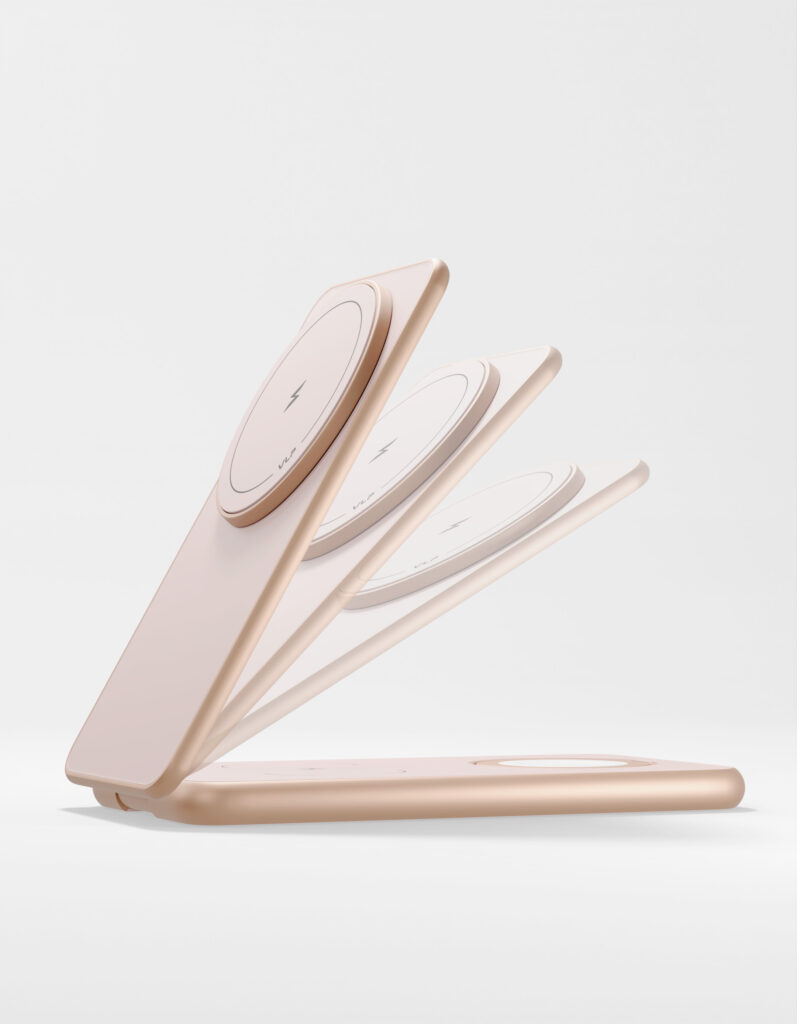 Wireless charger VLP Alum Power Pro for Apple, dust titanium