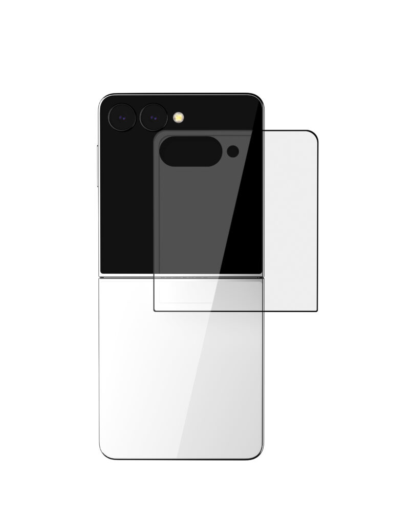 Protective glass 2.5D VLP Premium Shield for Samsung Z Flip 7 with black frame