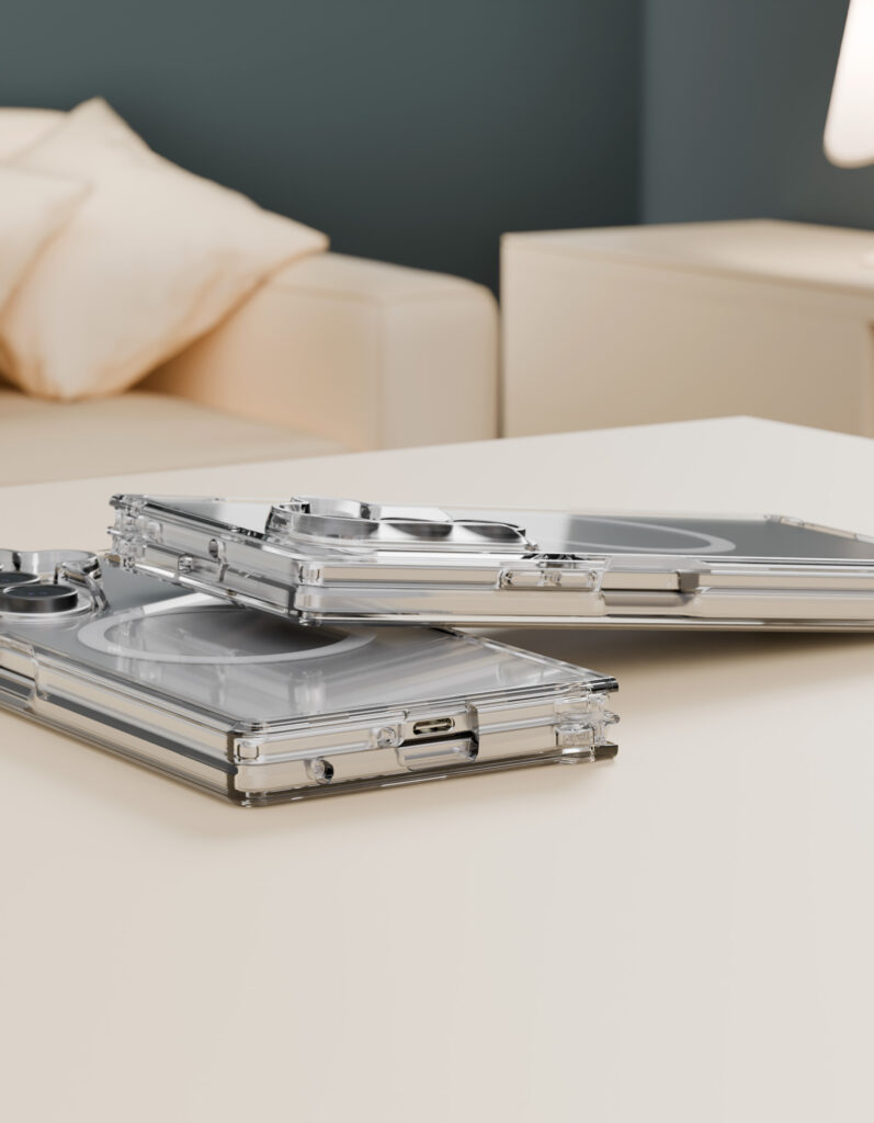 Case VLP Crystal Case with MagSafe for Samsung Z Fold 7, transparent