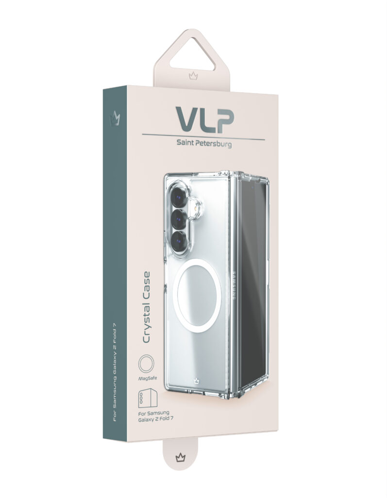 Case VLP Crystal Case with MagSafe for Samsung Z Fold 7, transparent