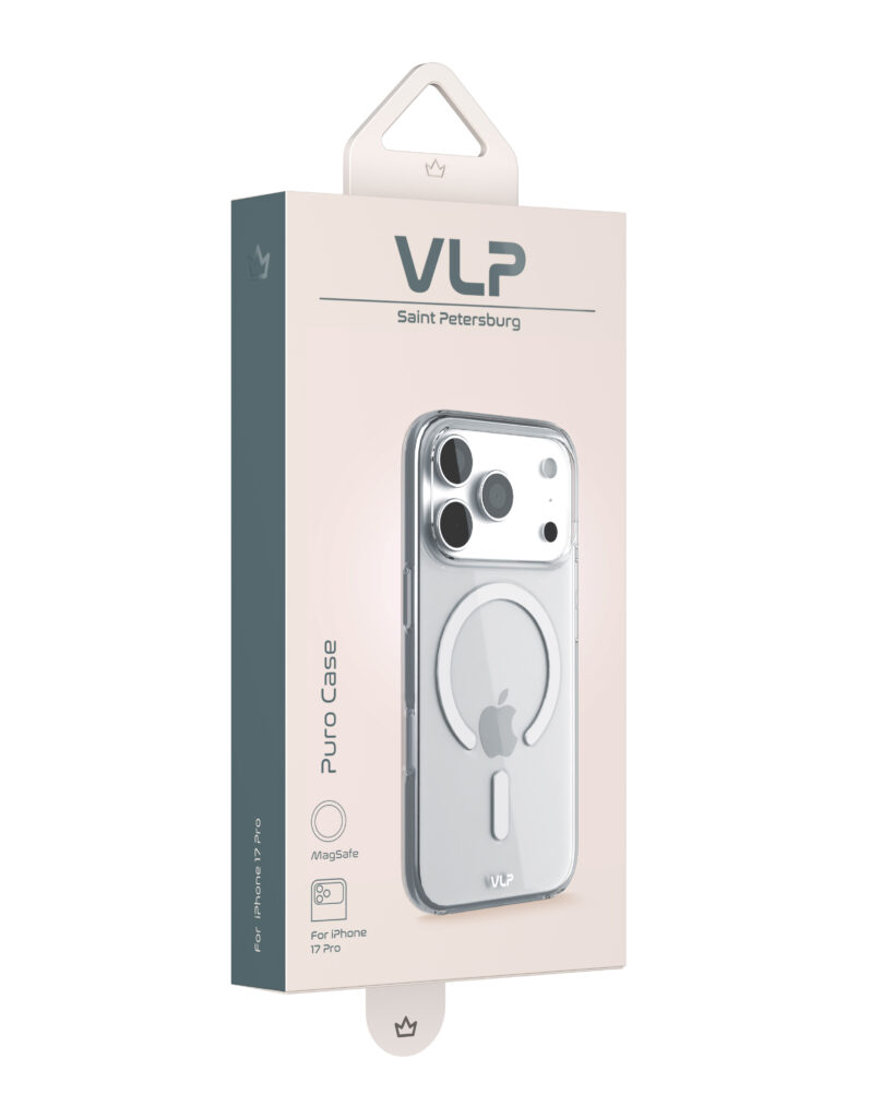 Case VLP Puro Case with MagSafe for iPhone 17 Pro, transparent