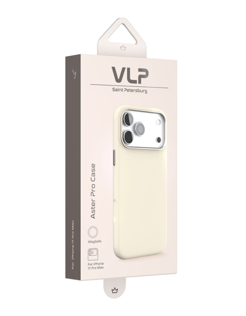 Case VLP Aster Pro Case with MagSafe for iPhone 17 ProMax, white