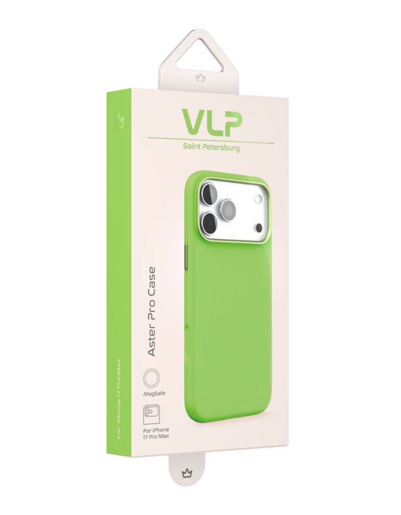 Case VLP Aster Pro Case with MagSafe for iPhone 17 ProMax, lime