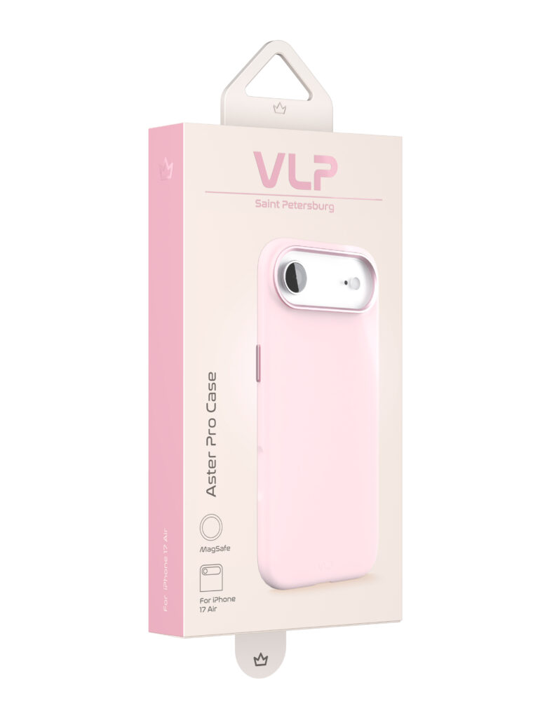 Case VLP Aster Pro Case with MagSafe for iPhone Air, pink