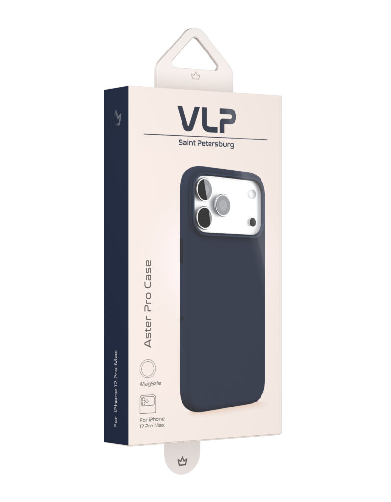 Case VLP Aster Pro Case with MagSafe for iPhone 17 ProMax, dark blue