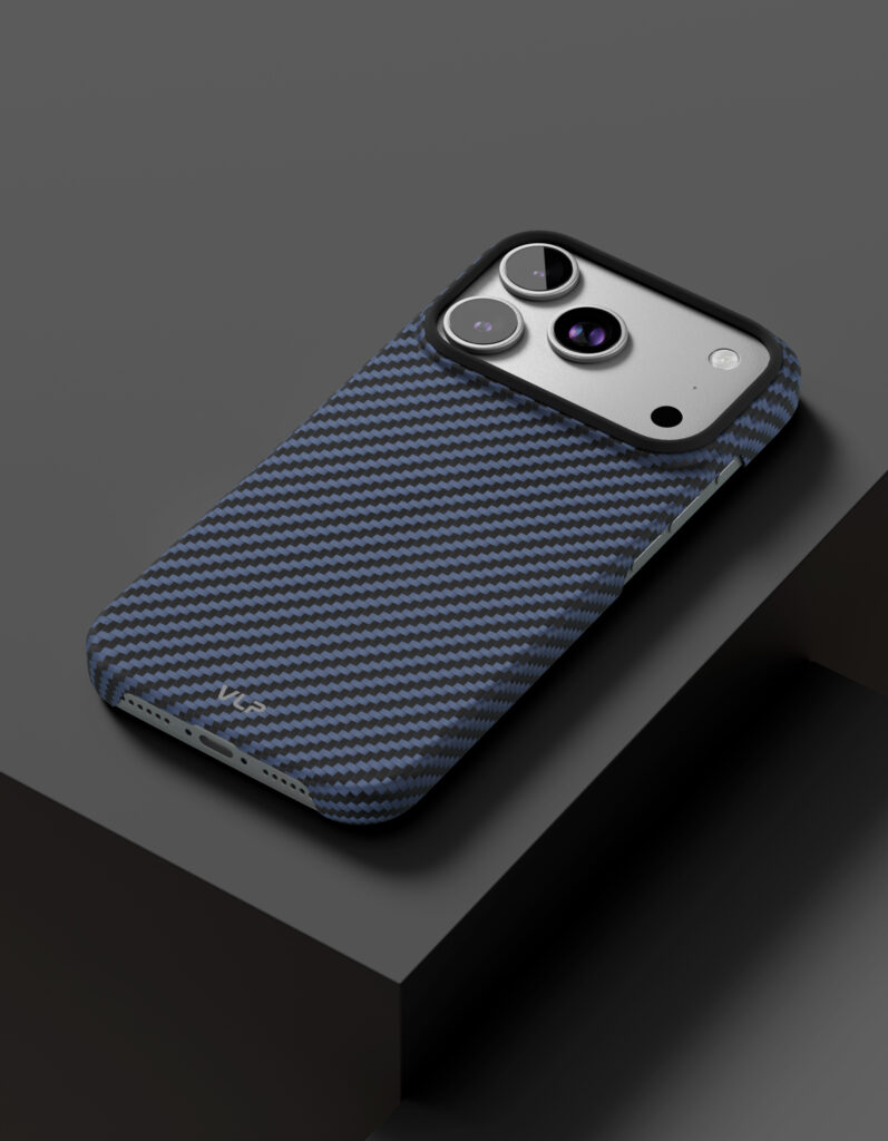 Case VLP Kevlar Case with MagSafe for iPhone 17 Pro, blue
