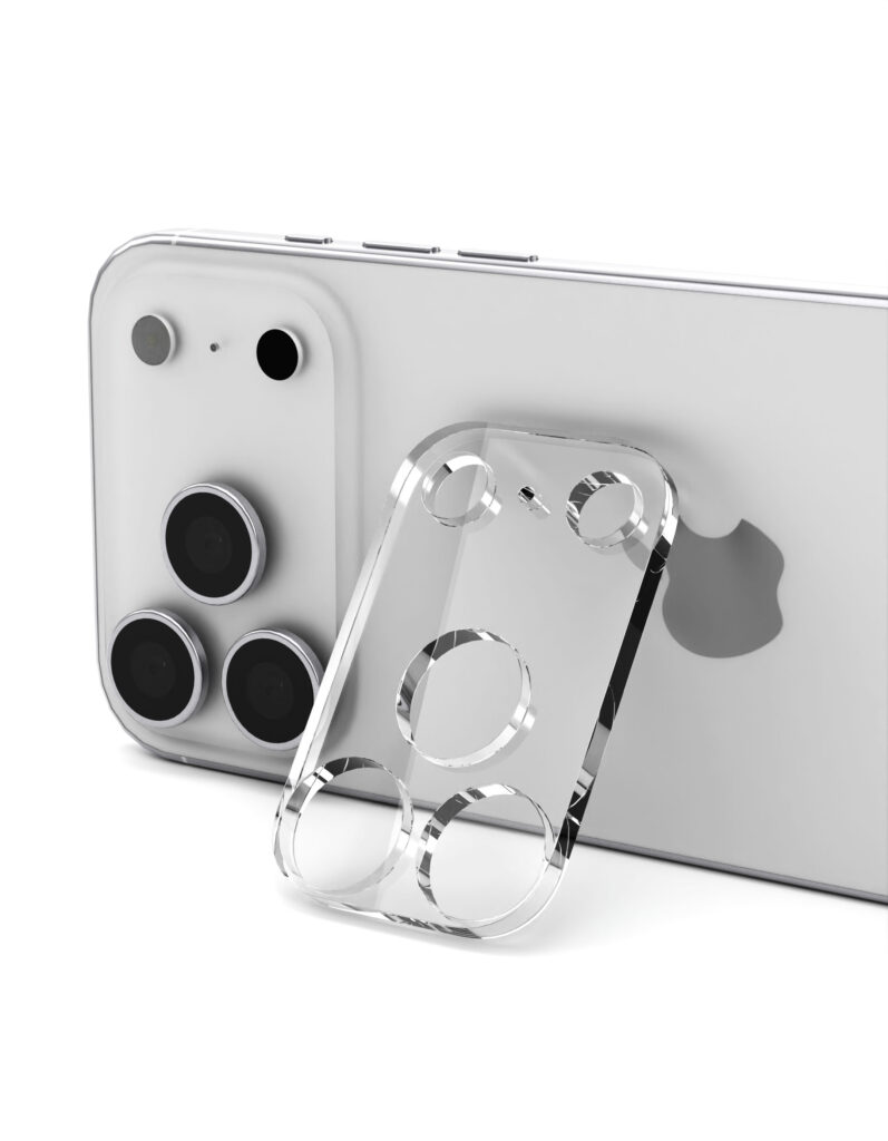 Protective glass VLP for camera for iPhone 17 Pro, no black frame