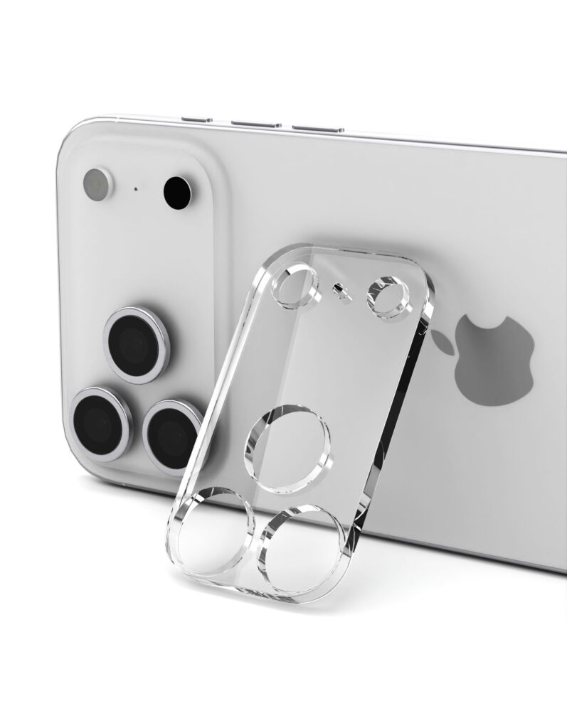 Protective glass VLP for camera for iPhone 17 ProMax, no black frame