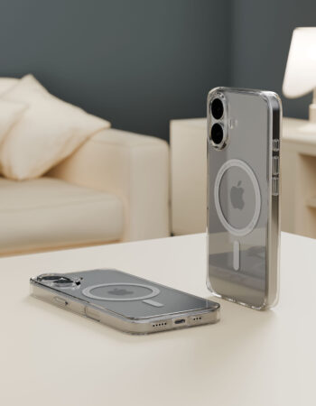 Чехол защитный VLP Diamond Case с MagSafe для iPhone 17, прозрачный