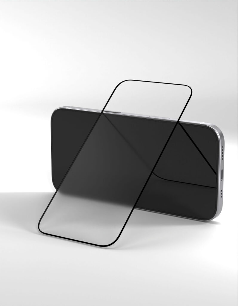 2.5D M-Glass VLP for iPhone 17/17 Pro/16 Pro with black frame