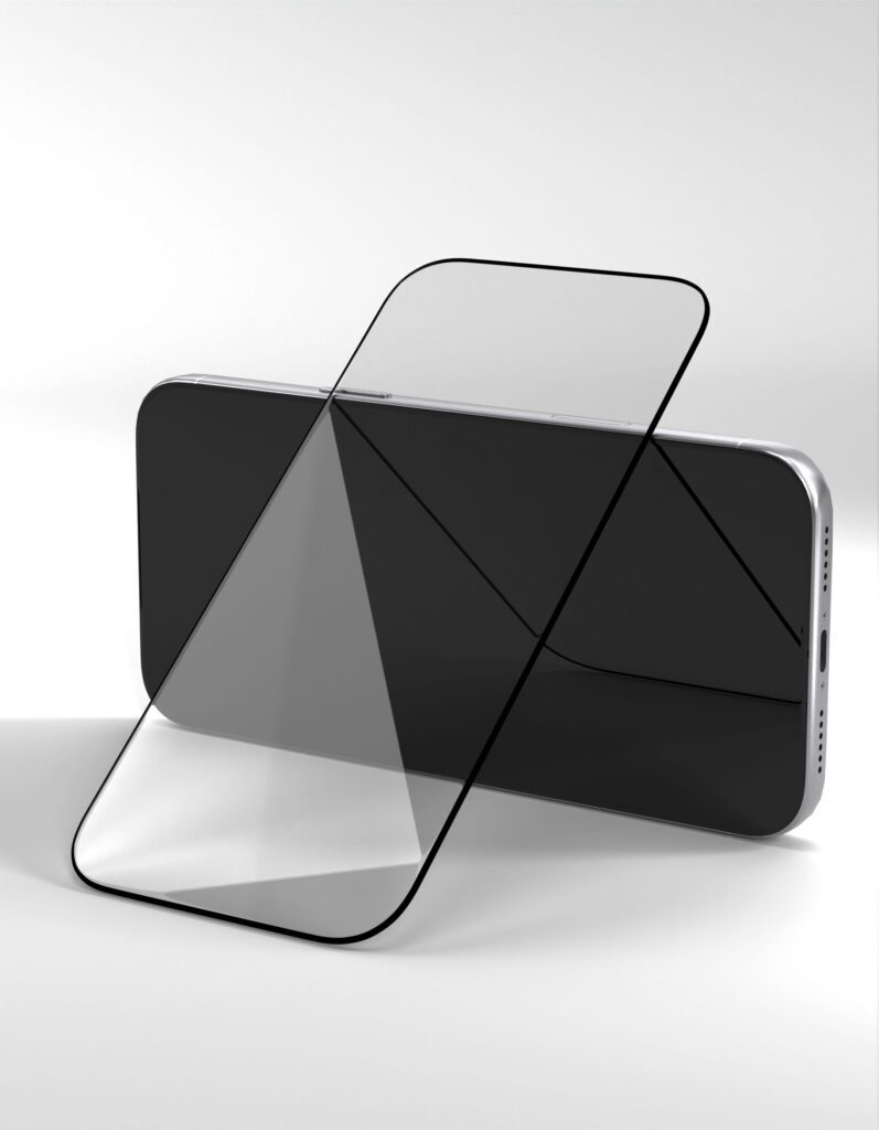 Protective glass 2.5D VLP Premium Shield for iPhone 17 ProMax/16 ProMax, with black frame