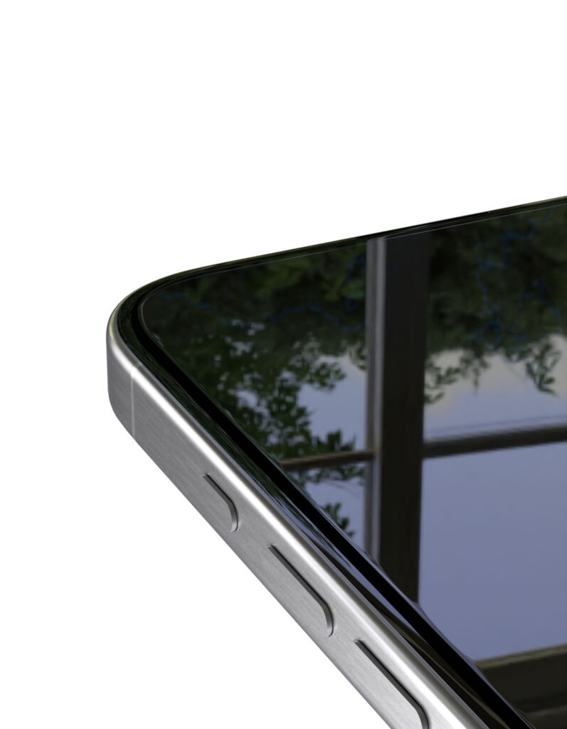 2.5D Premium Shield glass VLP for iPhone 17/17 Pro/16 Pro with black frame