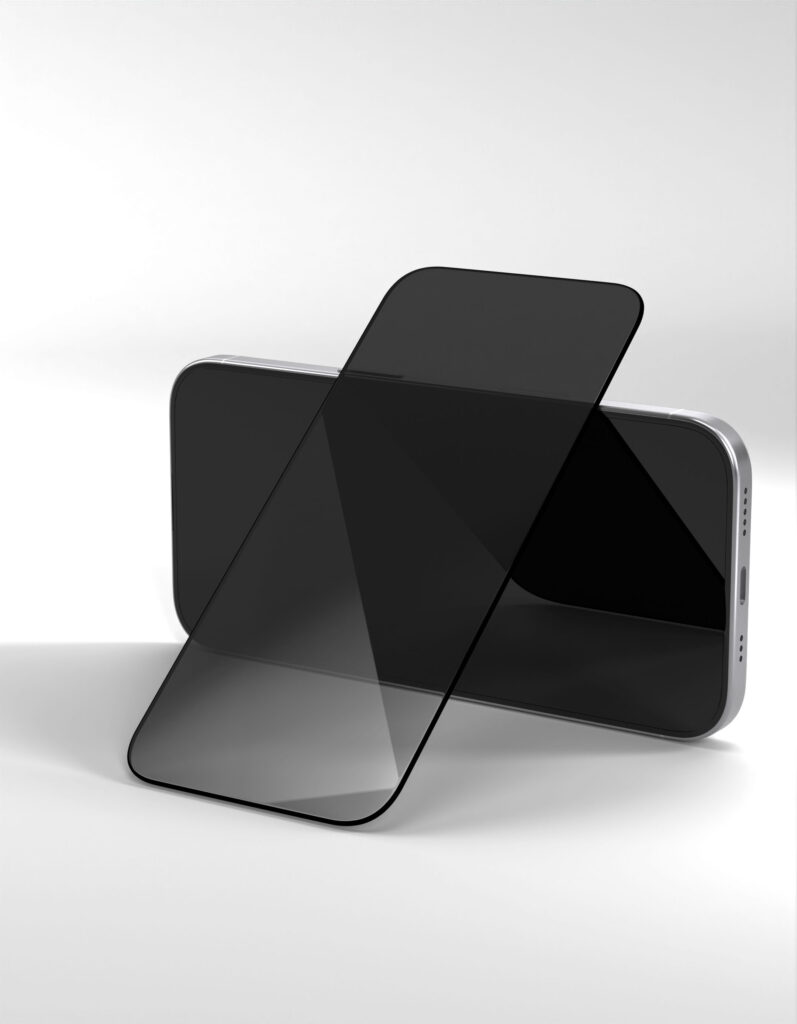 Protective glass 2.5D VLP Privacy Glass for iPhone 17/17 Pro/16 Pro with black frame