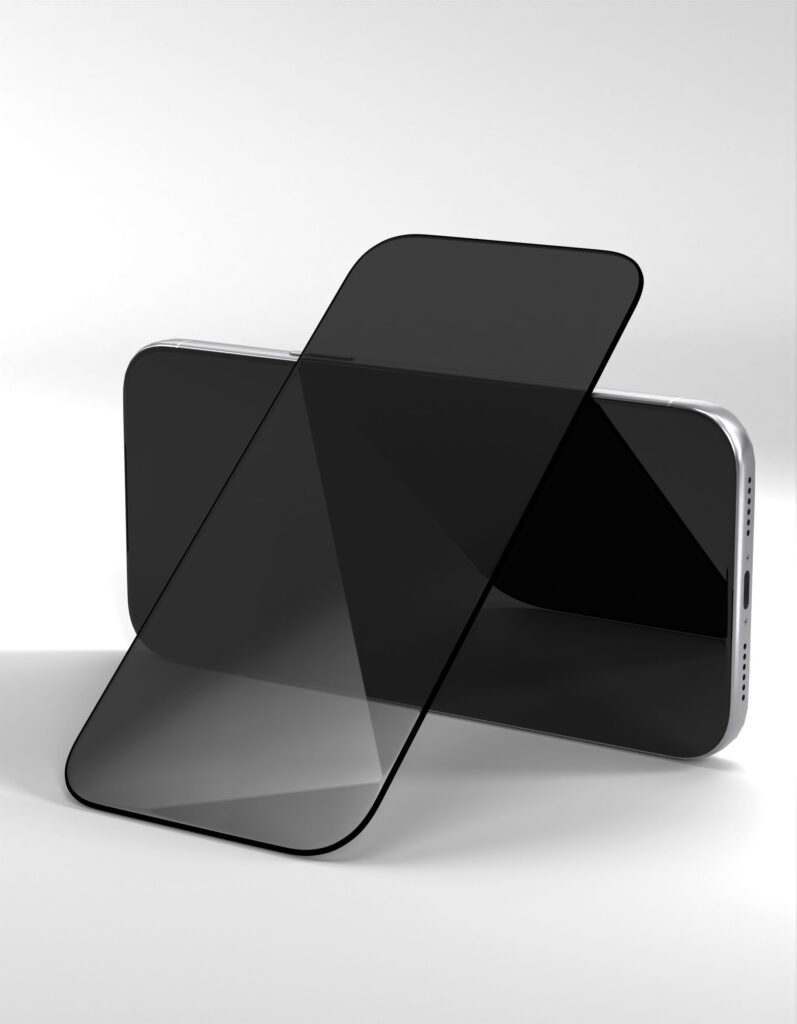 Protective glass 2.5D VLP Privacy Glass for iPhone 17 ProMax with black frame