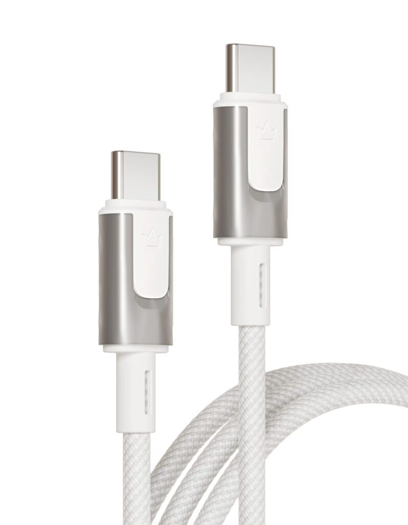Data cable VLP Force Line 100W USB-C + USB-C, 2.0m, white
