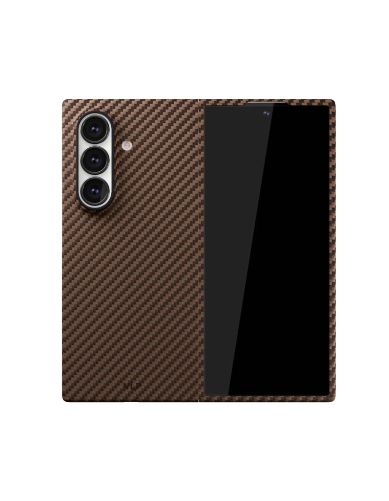 Case VLP Kevlar Case with MagSafe for Samsung Z Fold 7, brown