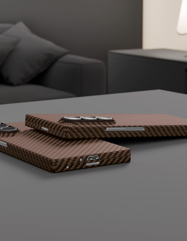 Case VLP Kevlar Case with MagSafe for Samsung Z Fold 7, brown