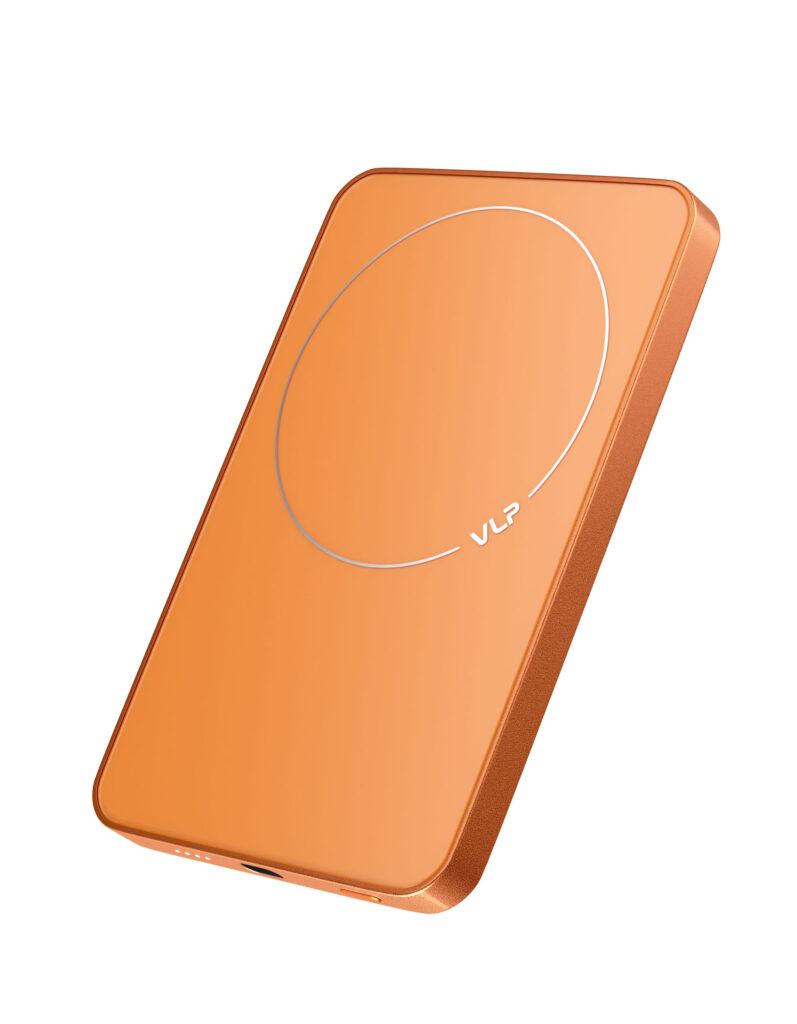 Powerbank VLP Diamond Energy MagSafe, Qi2, 5000 mAh, 3A, USB-C, orange
