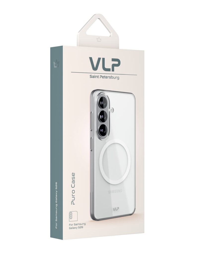 Case VLP Puro Case with MagSafe for Samsung Galaxy S26, transparent