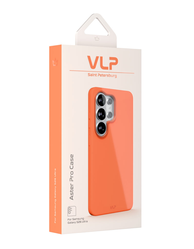 Case VLP Aster Pro Case with MagSafe for Samsung Galaxy S26 Ultra, orange