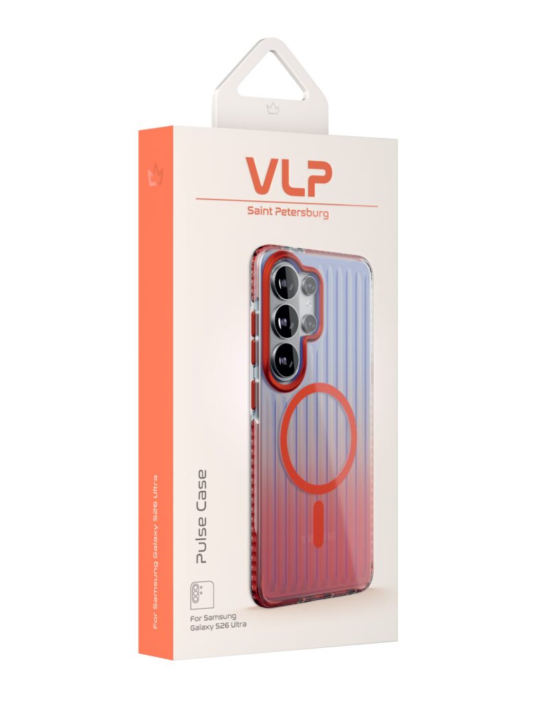 Case VLP Pulse Case with MagSafe for Samsung Galaxy S26 Ultra, orange