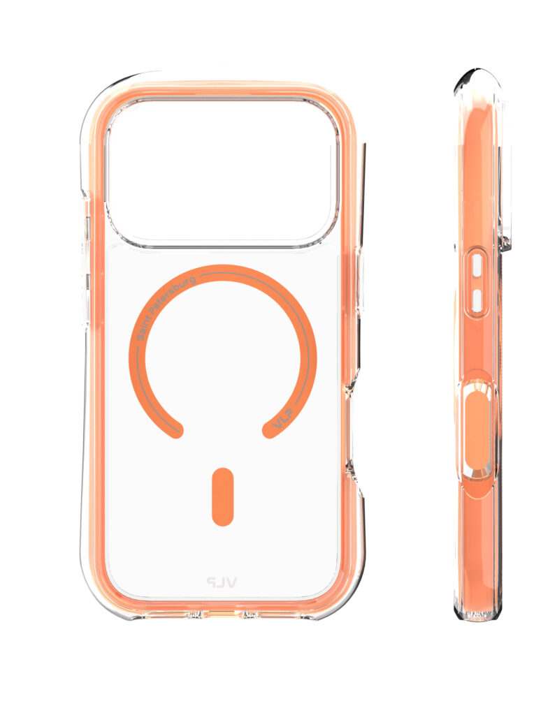 Case VLP Bubble Case with MagSafe for iPhone 17 Pro, orange