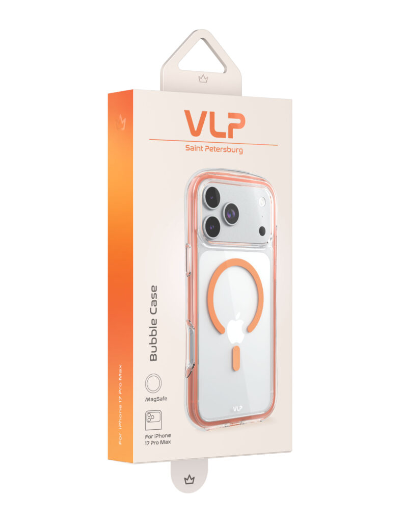 Case VLP Bubble Case with MagSafe for iPhone 17 ProMax, orange