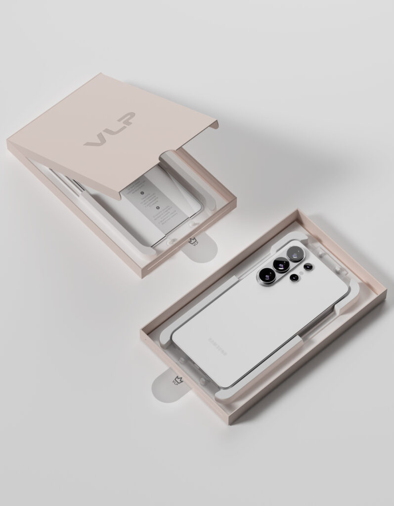 Protective glass 2.5D VLP Easy Box for Samsung Galaxy S26 Ultra, with black frame