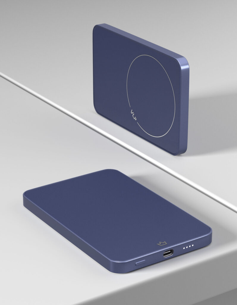 Powerbank VLP Diamond Energy MagSafe, Qi2, 5000 mAh, 3A, USB-C, dark blue