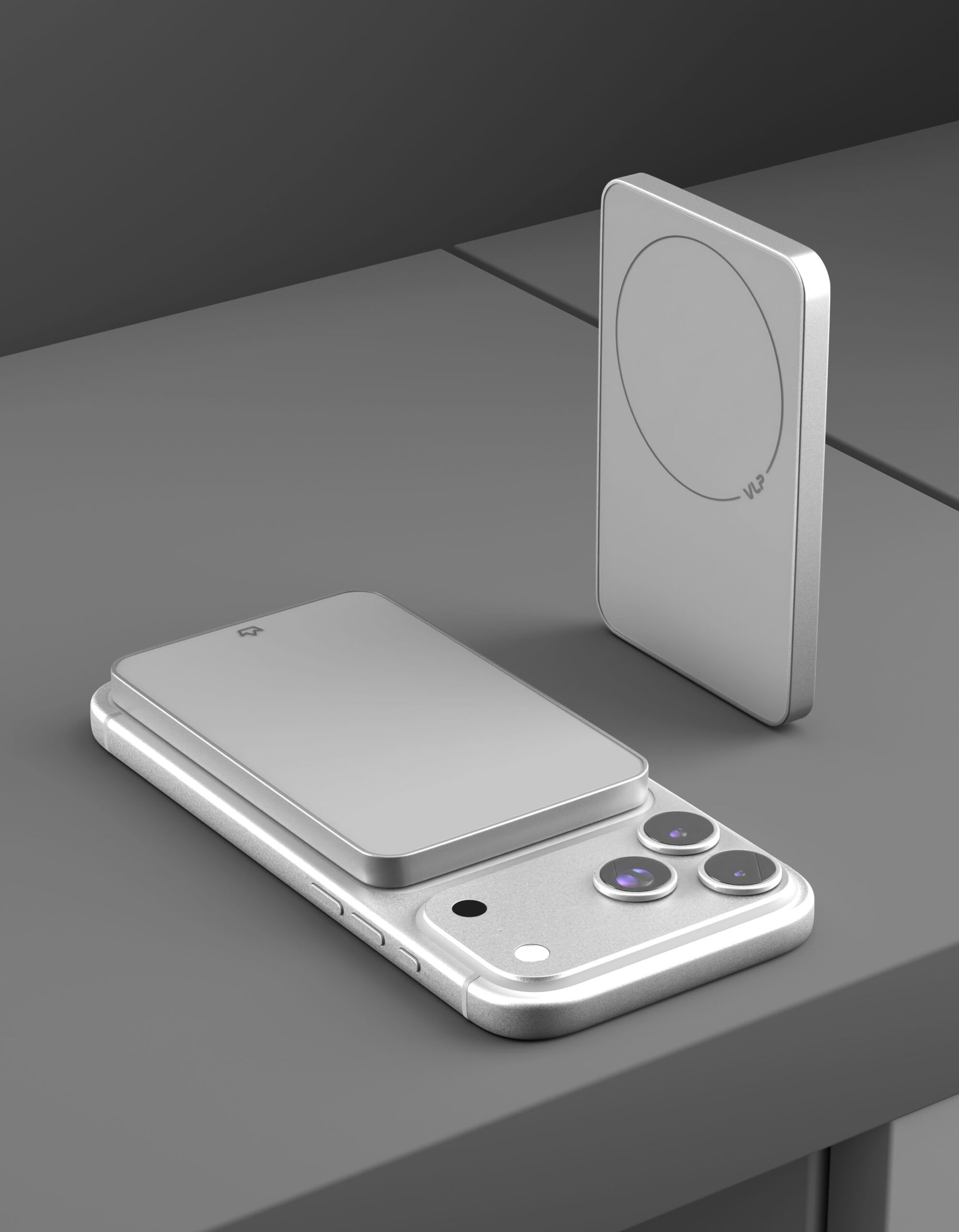 Аккумулятор внешний VLP Diamond Energy MagSafe, Qi2, 5000 mAh, 3A, USB-C, белый