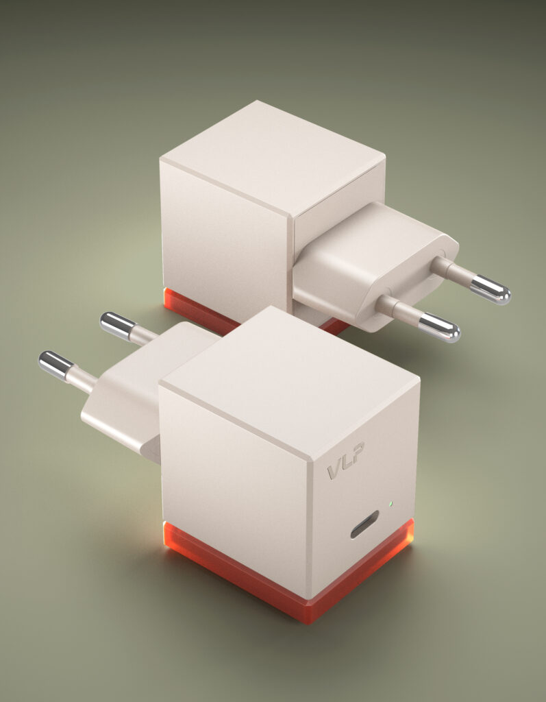 Wall charger VLP NEO 45W USB-C, PD 3.2 AVS, QC, amber gray